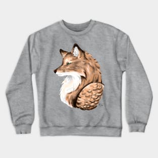 Fluffy Fox Crewneck Sweatshirt